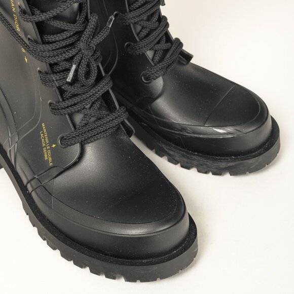 Christian Dior DiorCamp Bee Accent Rubber Combat Style Boot - Picture 6 of 10